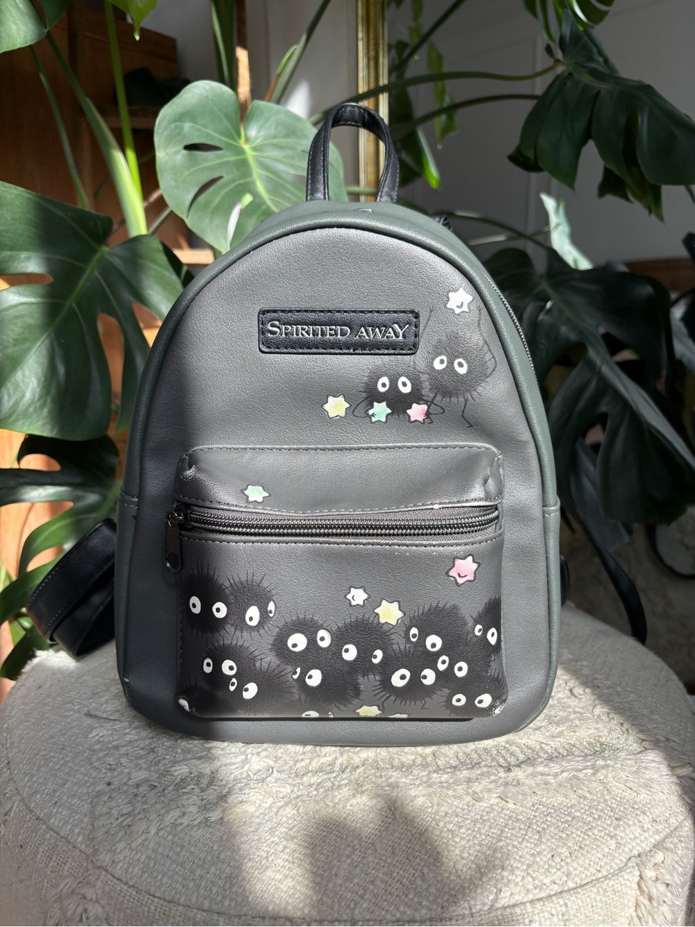 Hot Topic Gray Spirited Away Soot Sprite Mini Backpack